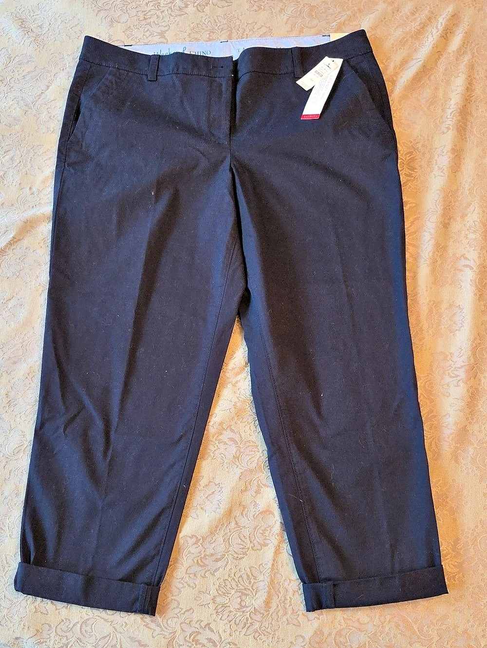 Talbots Weekend Chino Ankle Pants NavySize 14P. Cuff hem